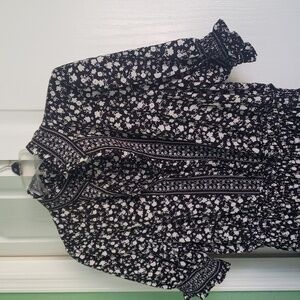 Black and white maxi dress